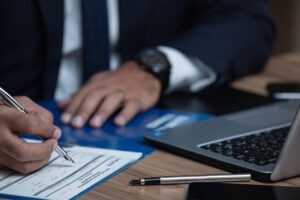 Lawyer writing a letter regarding the Legal Aid Agency cyber attack